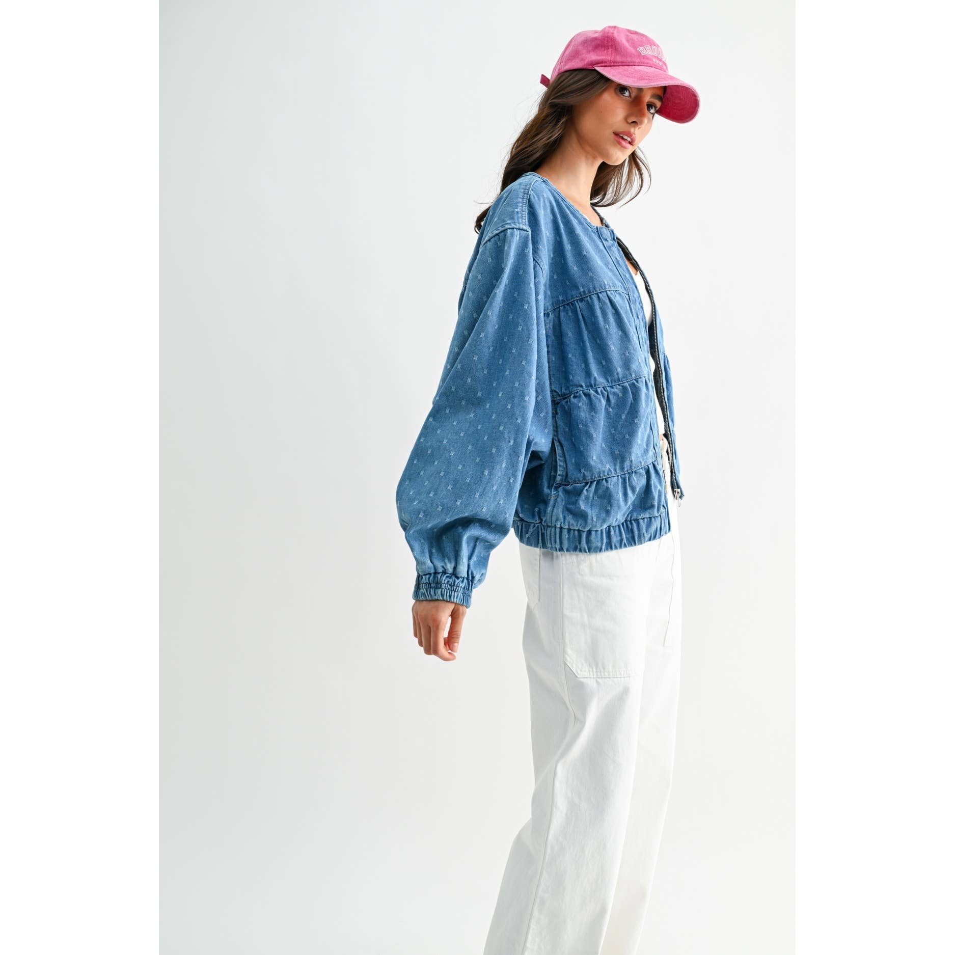 MEDIUM WASH MODERN DENIM JACKET  for wholesale on Faire6
