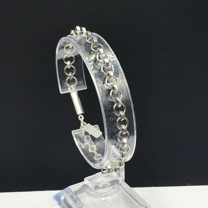 Stainless Steel Hex Nut/Jump Ring Bracelet for wholesale by CEH Creations