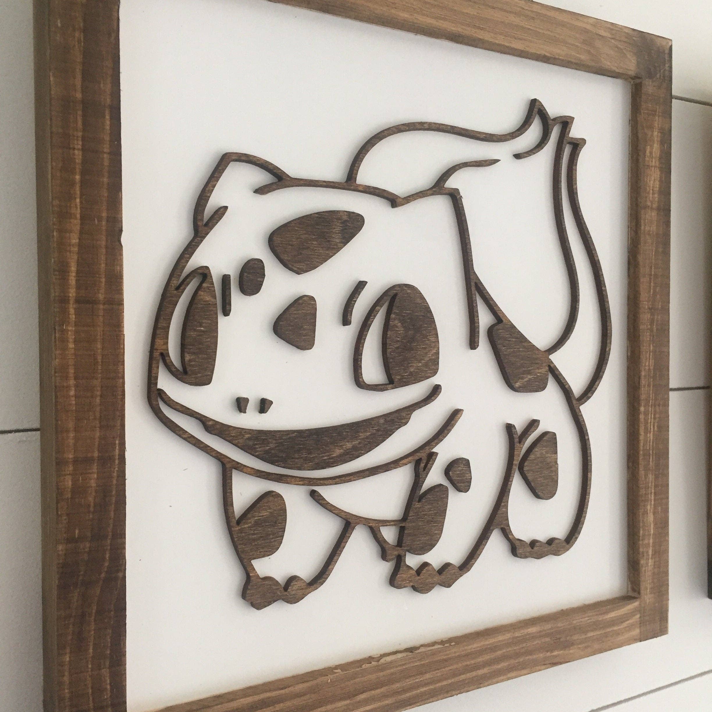Nail and Hook Laser Cut Home Decor - Wholesale Sign - Personalized Pokémon Wood Sign – Custom Bedroom Decor Featuring Pikachu & Friends4