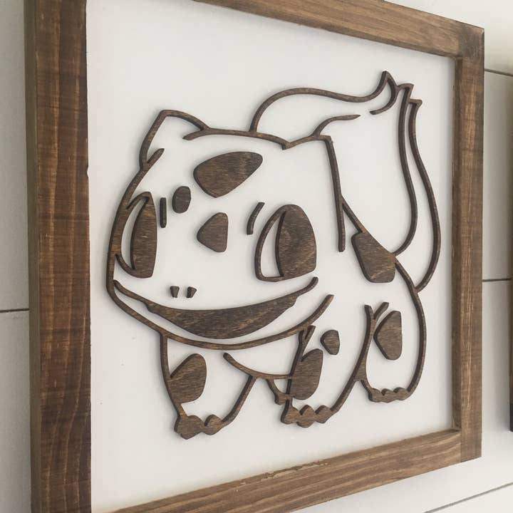 Nail and Hook Laser Cut Home Decor - Wholesale Sign - Personalized Pokémon Wood Sign – Custom Bedroom Decor Featuring Pikachu & Friends4