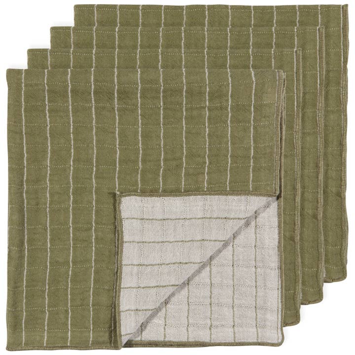 Olive Branch Double Weave Napkins Set of 4 for wholesale by Danica Heirloom