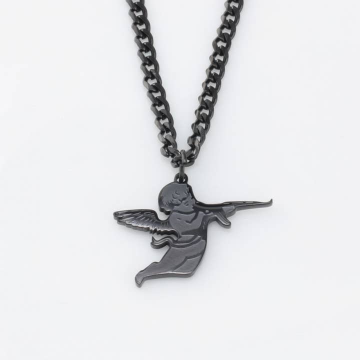 Collana con angelo custode. per la vendita all'ingrosso da parte di Herzschmuck.ch