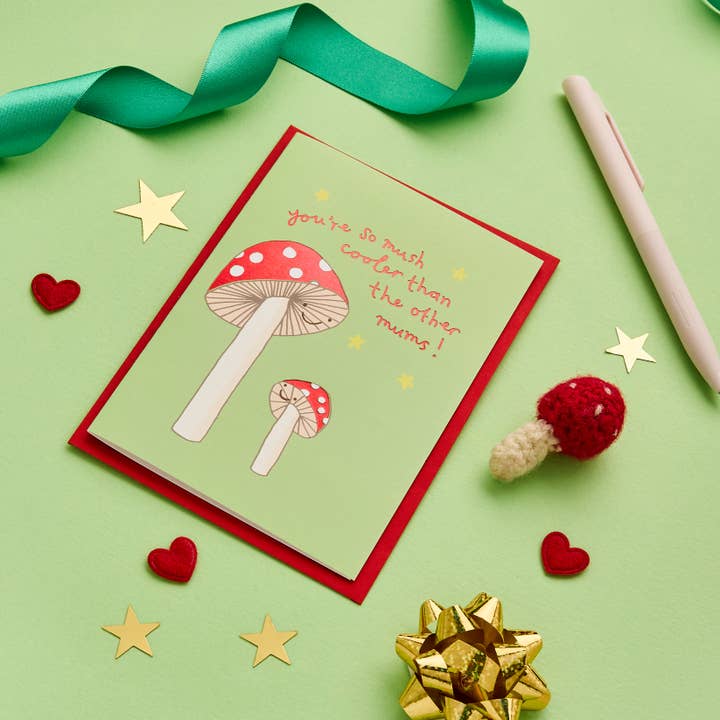You've Got Pen On Your Face – wholesale Mother’s Day card – Cool Mushroom Mum | Cute Mother's Day Card | Mum Birthday2