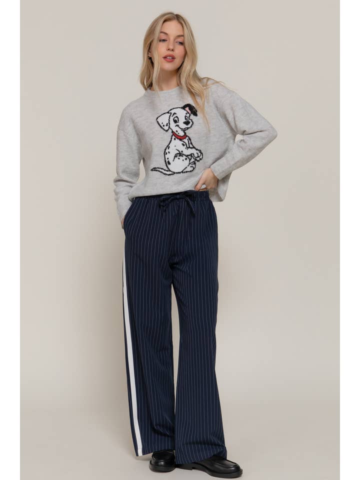 Active Basic | Active USA - Wholesale Pants - Women's - Side Stripe Detail Y/D Stripe Long Pants with Drawstring7