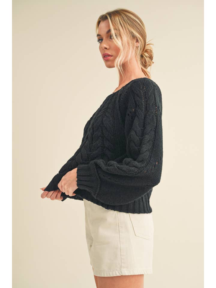 AEMI + CO - Wholesale Knit Sweater - Women's - 3158DK Tally Sweater 7