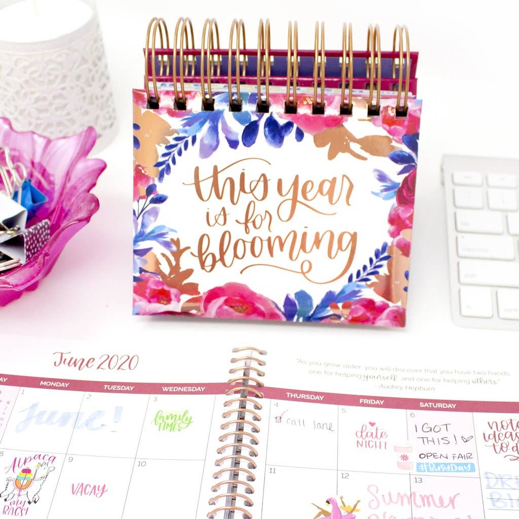 bloom daily planners - Wholesale Calendar - Handlettered Quotes Daily Desk Easel3