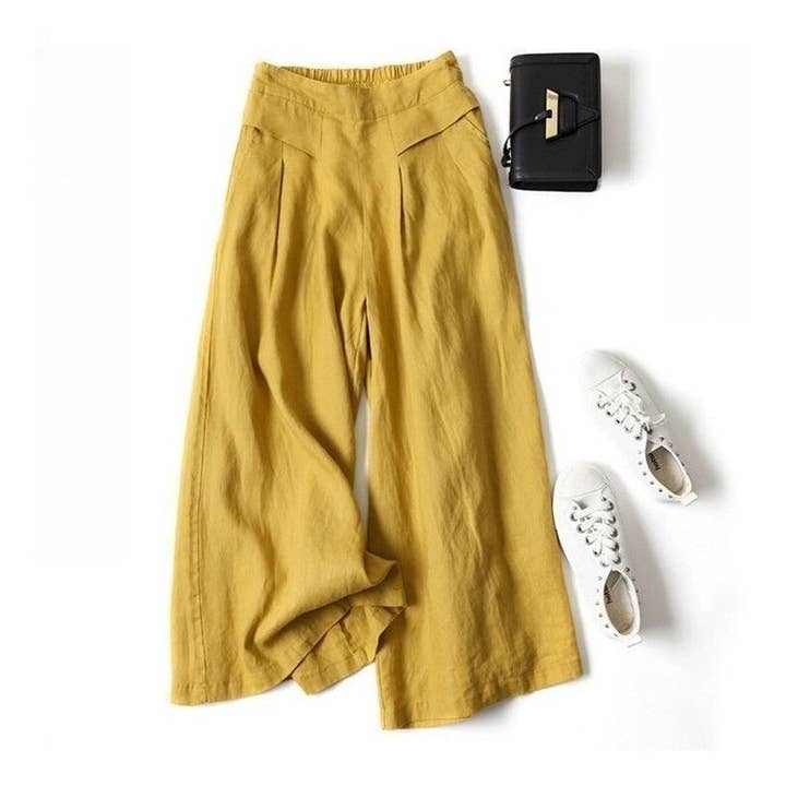 Elevated Style Linen Culottes for wholesale by UZ Wholesale Store