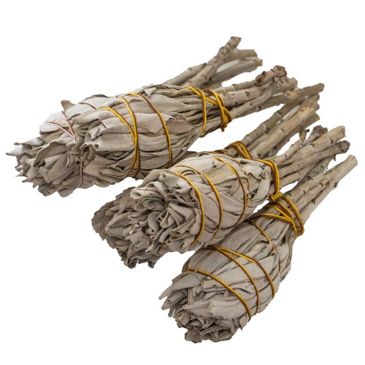 Pacific Trading - Wholesale Sage Bundle - White Sage Smudge Torch, 4" Size, Set/5 Sage Bundles5