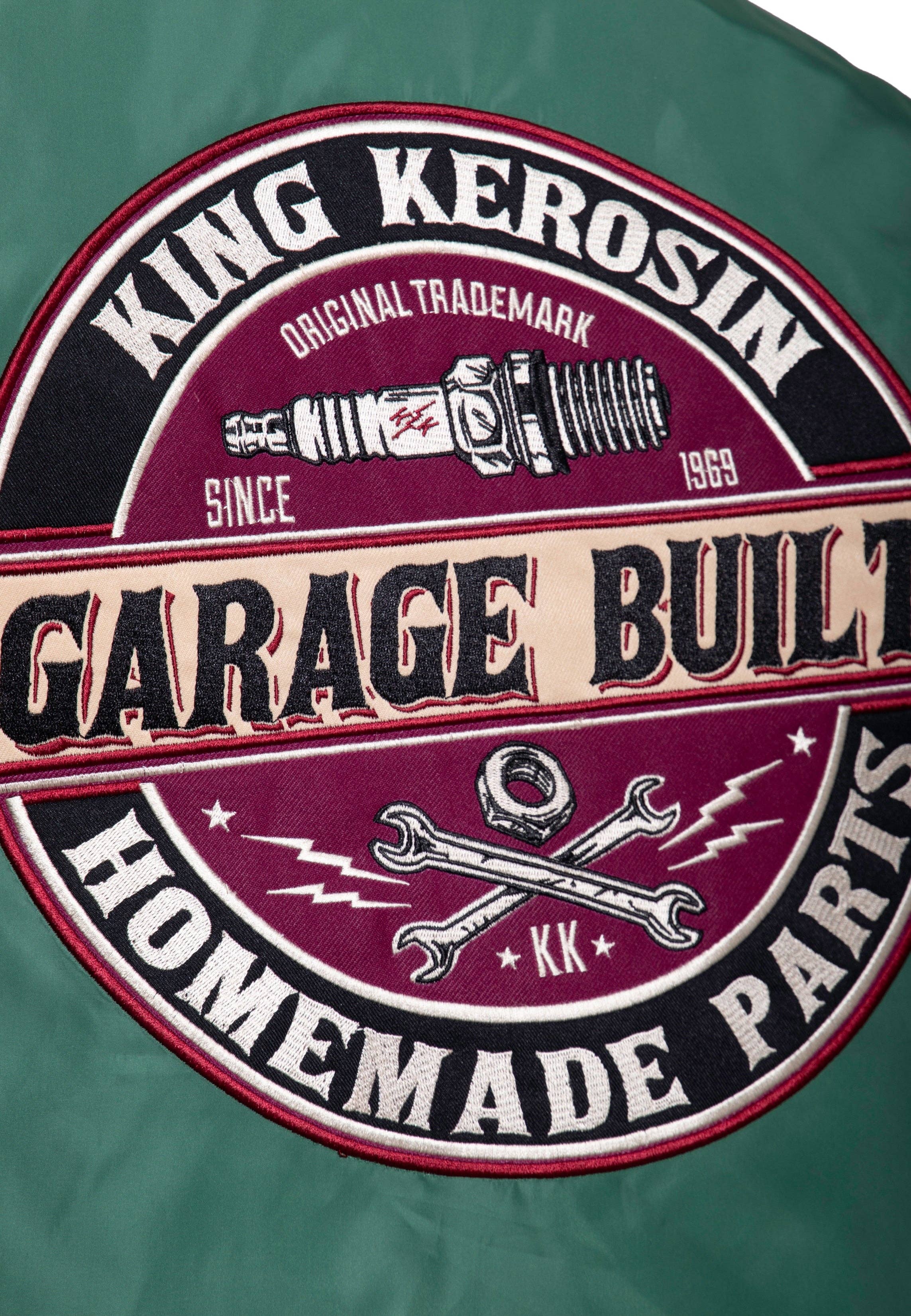 greenery Racing Jacket "Garage Built" for wholesale on Faire7