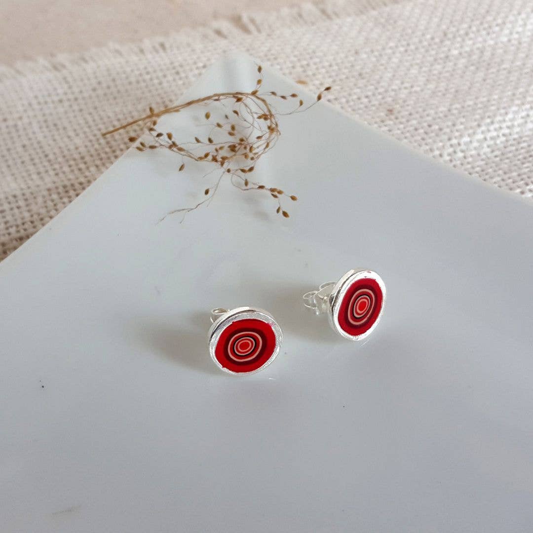 PASTACUITA - Wholesale Knopjes/oorstekers - Handgemaakte oorknopjes van polymeerklei in rustieke stijl10