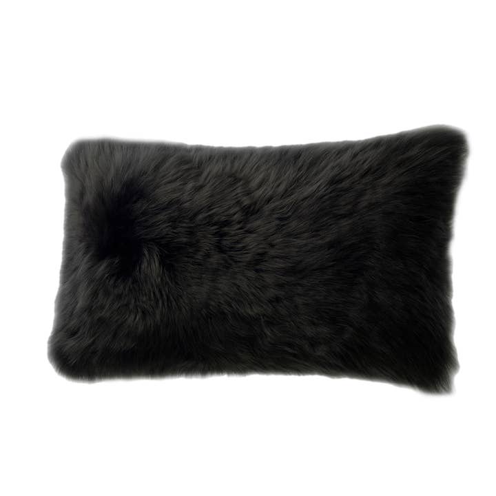 Fibre by Auskin USA - Wholesale Throw/Decorative Pillow - Long Wool Sheepskin Lumbar Pillow
