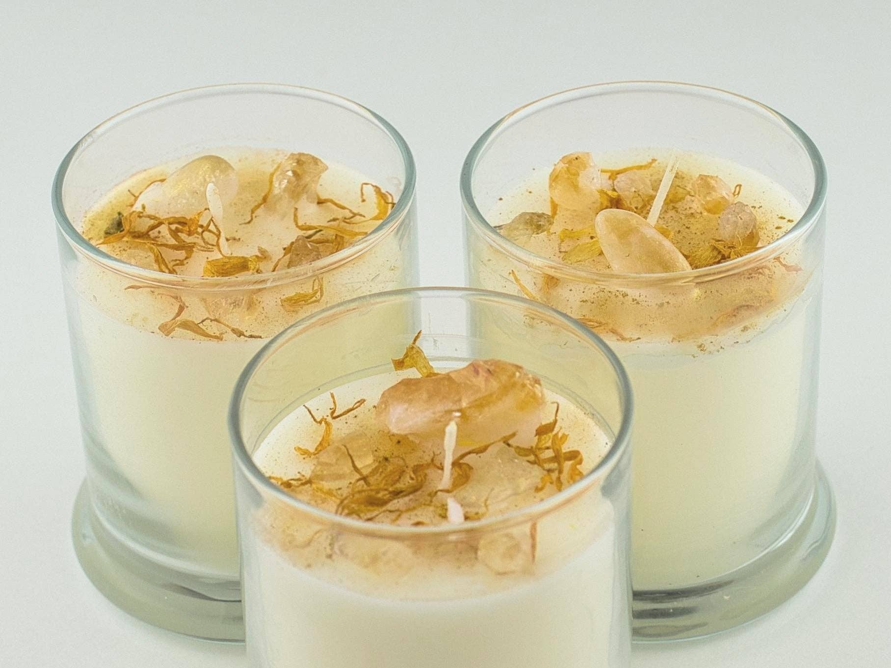 North Ave Candles - Wholesale Jar/Filled Candle - Crystal Candle / Citrine | Lemon + Ginger4