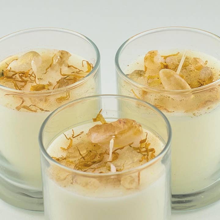 North Ave Candles - Wholesale Jar/Filled Candle - Crystal Candle / Citrine | Lemon + Ginger4