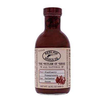 Blackberry Pomegranate BBQ Sauce for wholesale by Redlaw Sauce Co.