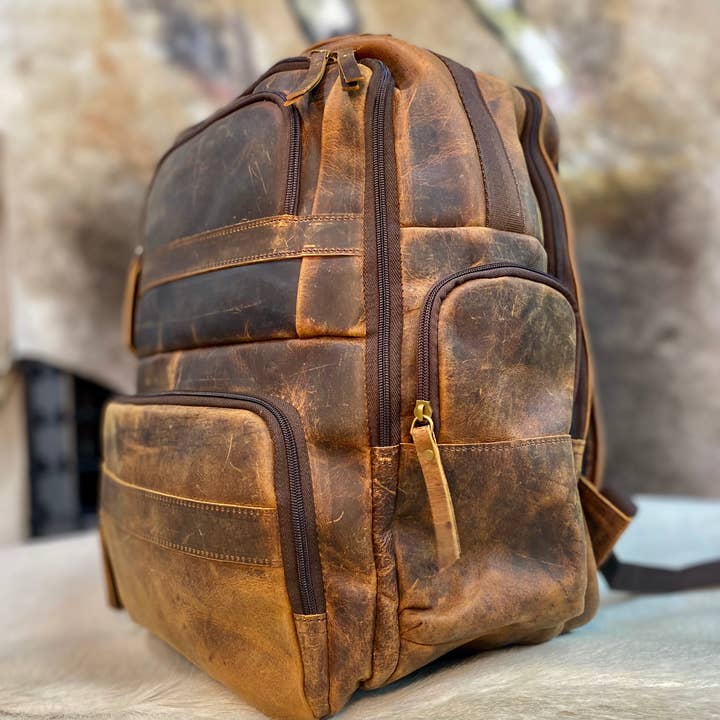 Western Linens - Wholesale Backpack - Women's - Â Vintage Leather Backpack