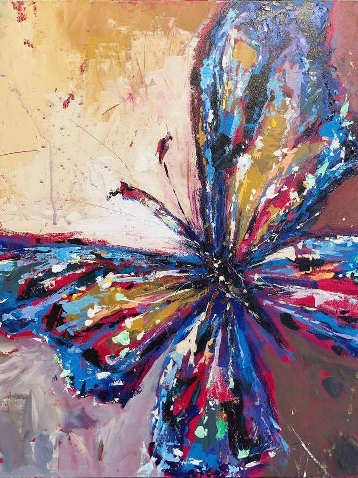 “All things Bright and Beautiful” 12x12 print for wholesale by The Painted Katie