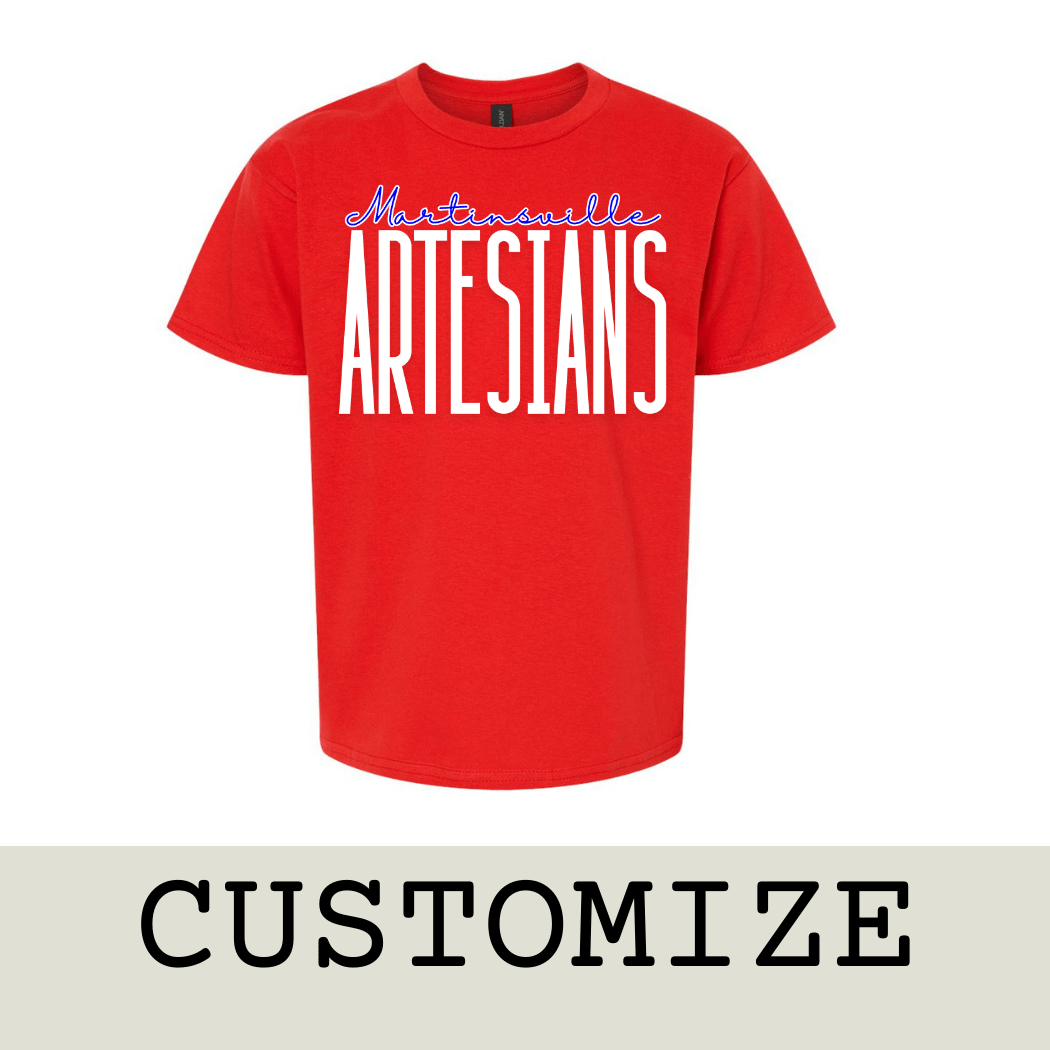 222 PARKSIDE - Vendita all'ingrosso Maglietta serigrafata - Unisex - Camicie scolastiche Big Text personalizzate1