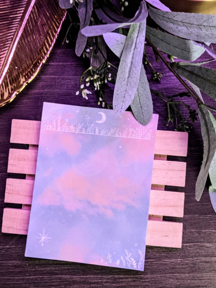 Sunset Moon handgefertigter Notizblock für den Großhandel von Stewart Gaus Design