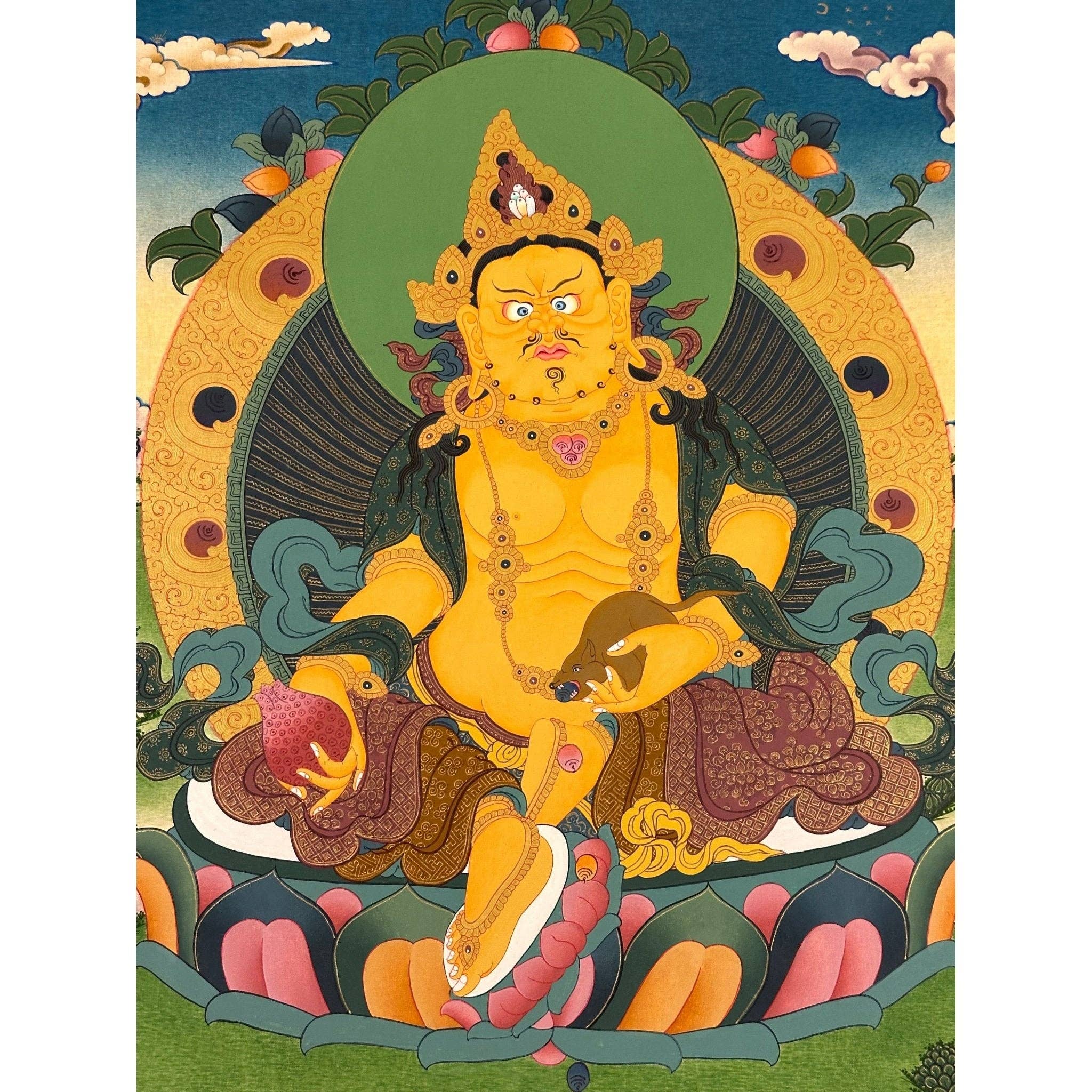 Art Of Tibet - Wholesale Tapestry/Textile - Jambhala Tibetan Thangka5