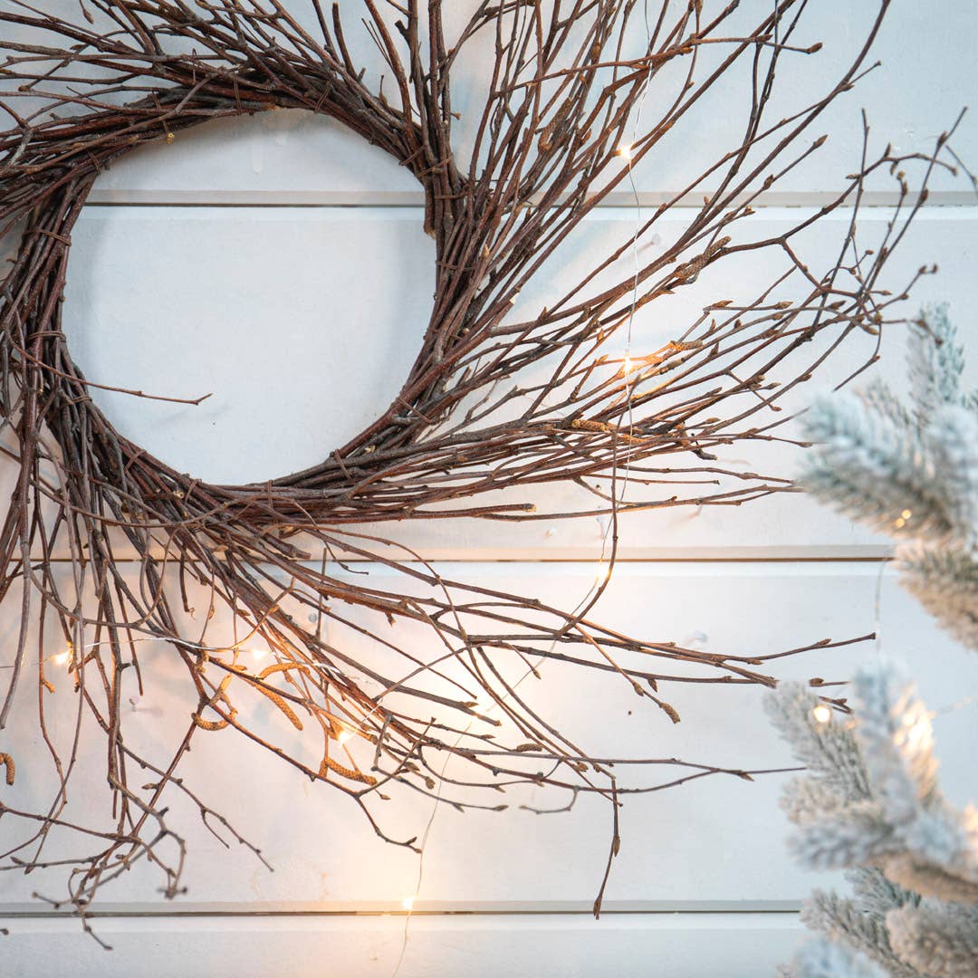 Willow Group - Wholesale Wreath - 24" Twig Wall and Door Natural Wreath1
