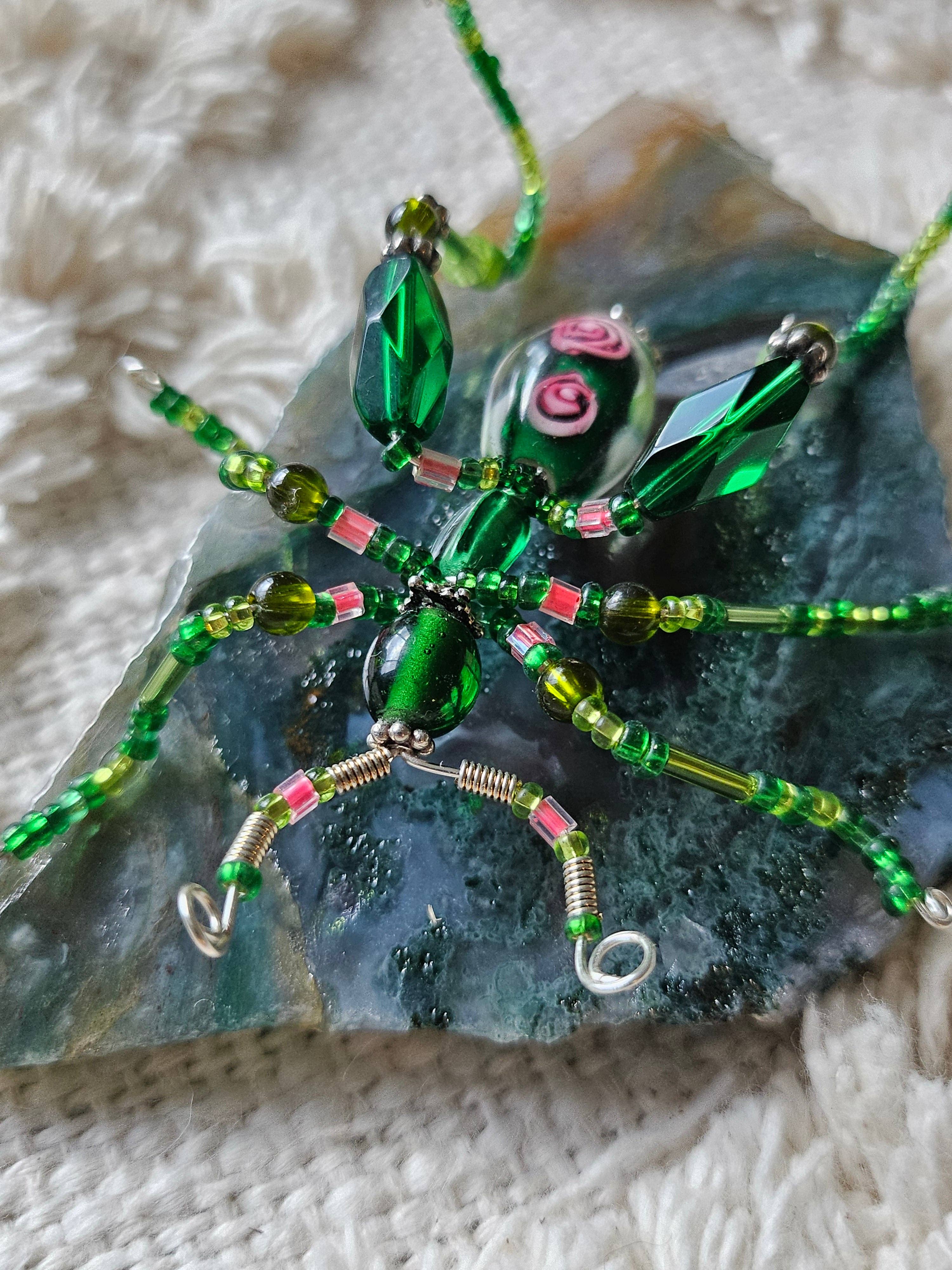 Jungle Relics - Wholesale Sculpture - Jeweled Insect and Creature Art: Small Stone and Bead Sculptures on Semi-Precious Stone1
