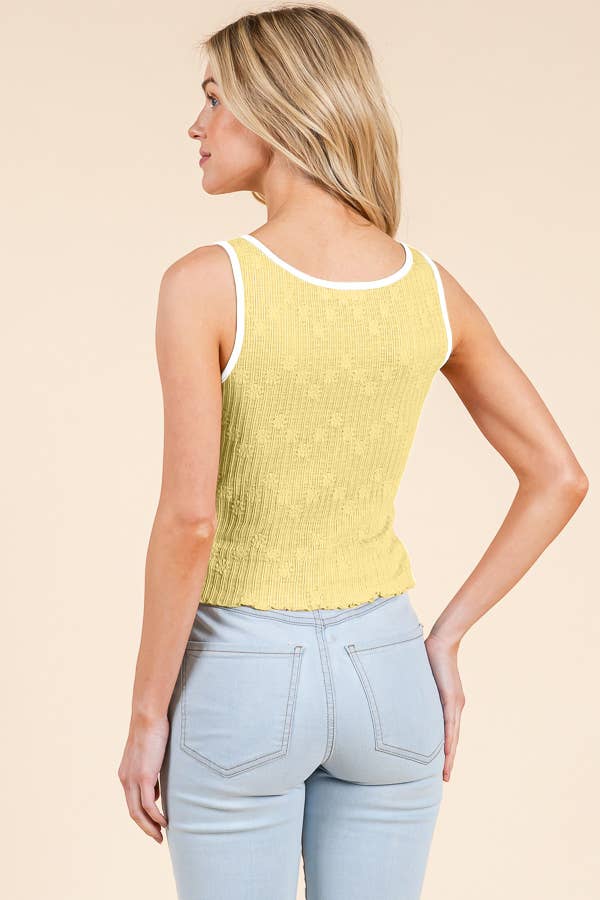 Heart & Hips - Wholesale Knit Top - Women's - LK54351 - BINDING MERROW W/BOW SLEEVELESS TOP8