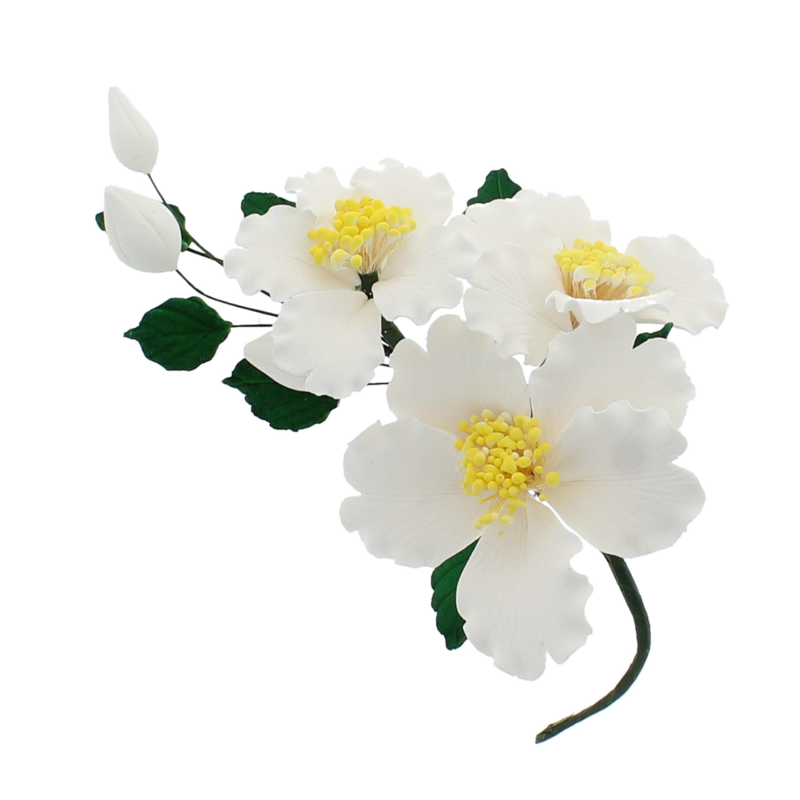 Global Sugar Art – wholesale Artificial flowers – Orchid Sugar Cake Flowers, Camellia Orchid Spray, by Global Sugar Art, White0