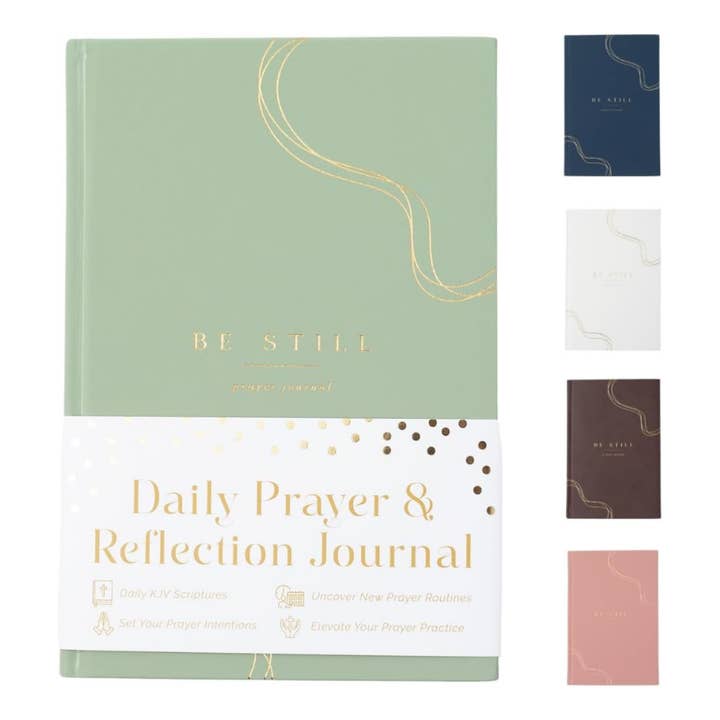 The Daily Prayer Journal (Green Curly Line) for wholesale by Shine Sparkle Slay