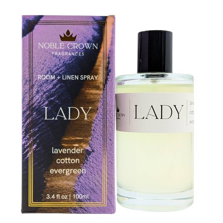 Noble Crown Fragrances - Wholesale Room & linen spray - Lady Room + Linen Spray - calming lavender and cotton