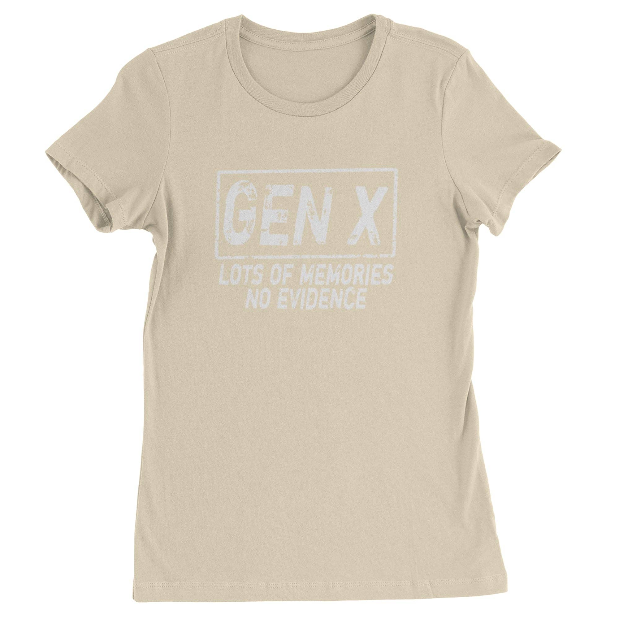 Expression Tees - Wholesale Screen Printed T-Shirt - Women's - Gen X Lots of Memories No Evidence Nostalgia Womens T-shirt4