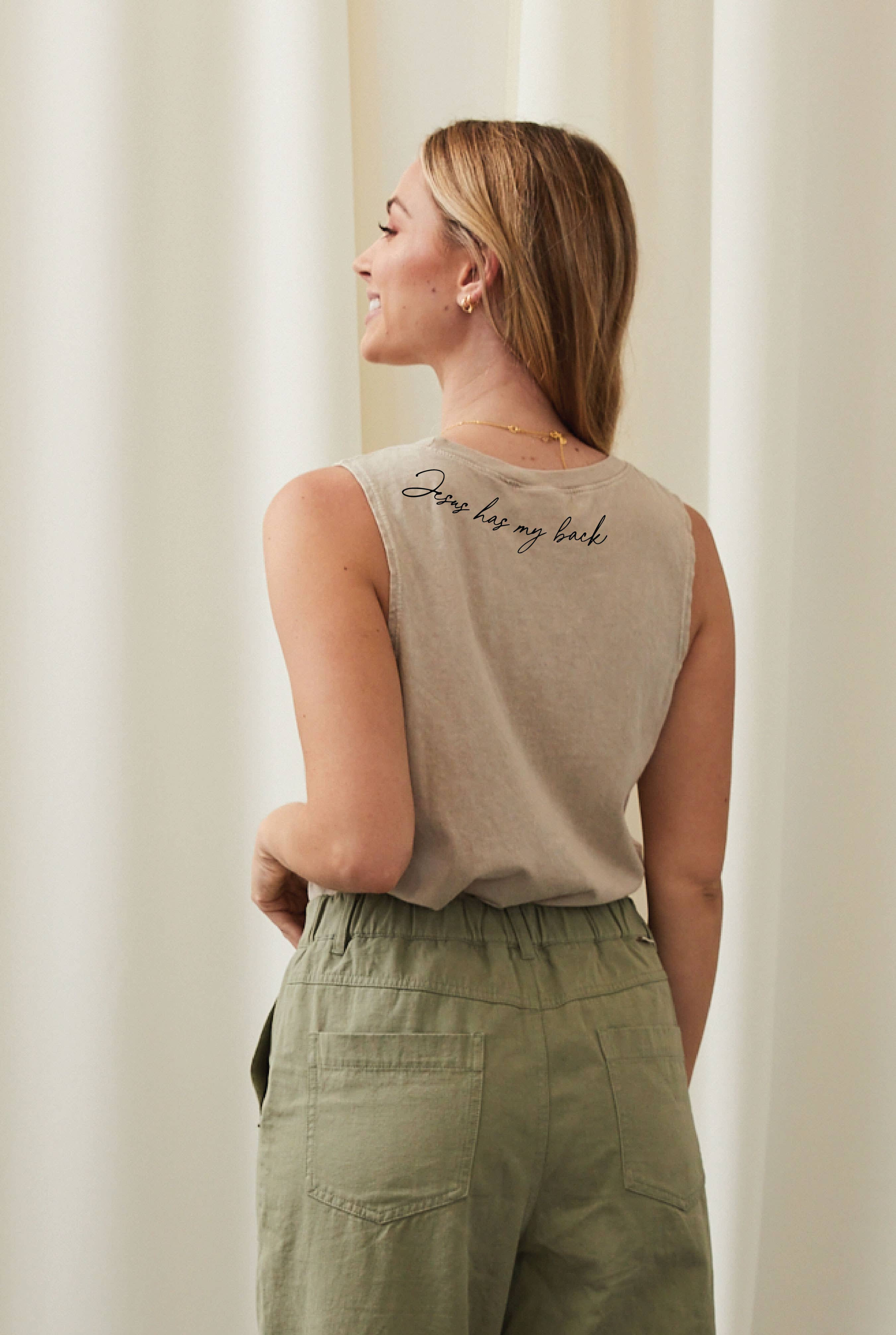 OAT COLLECTIVE - Wholesale Tank Top - Women's - JESUS HAS MY BACK Mineral Graphic Tank Top15