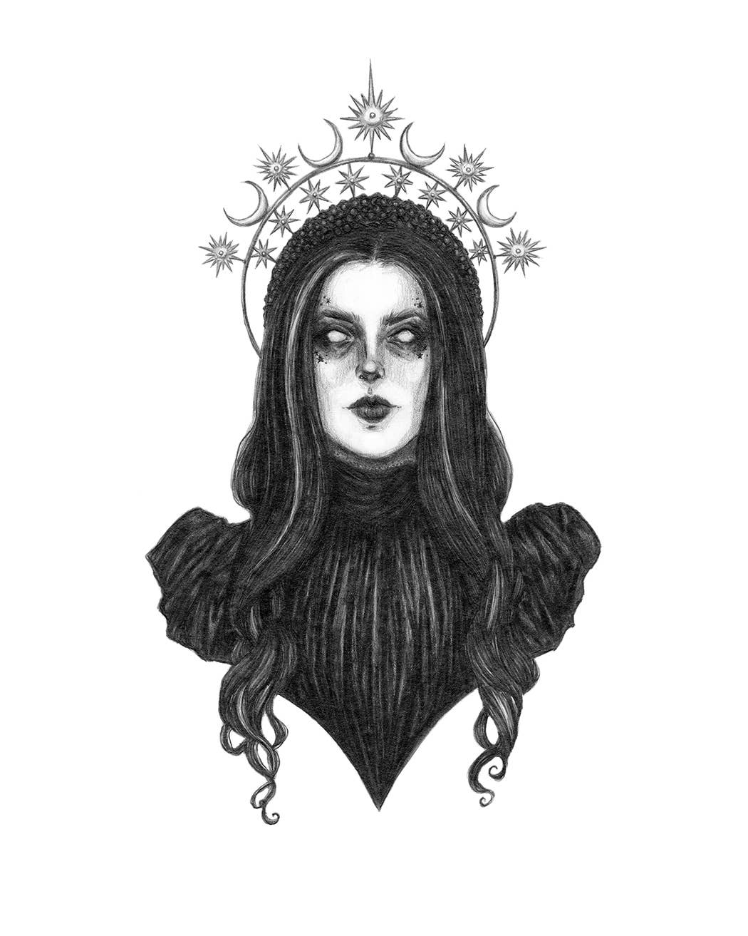 Caitlin McCarthy Art – Engroshandel Kunsttryk – Nyx kunsttryk - Græsk nattens gudinde1