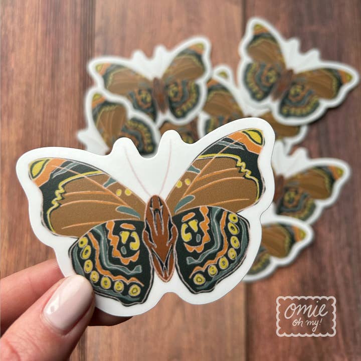 Autumn Moth Waterproof Vinyl Sticker for wholesale by Omie Oh My!