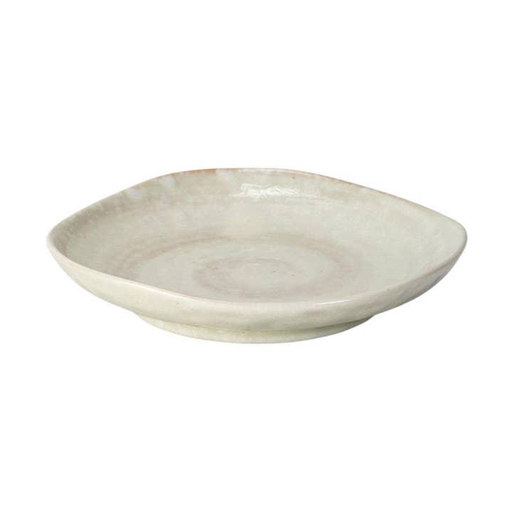 Piatto da antipasto in porcellana Mino Ware da 6,5" D Hakeme Kobiki JP (6/48) per la vendita all'ingrosso da parte di Urban Tokyo