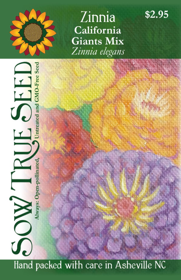 Sow True Seed - Vente Graines de plantes - Zinnia Seeds - California Giants Mix1