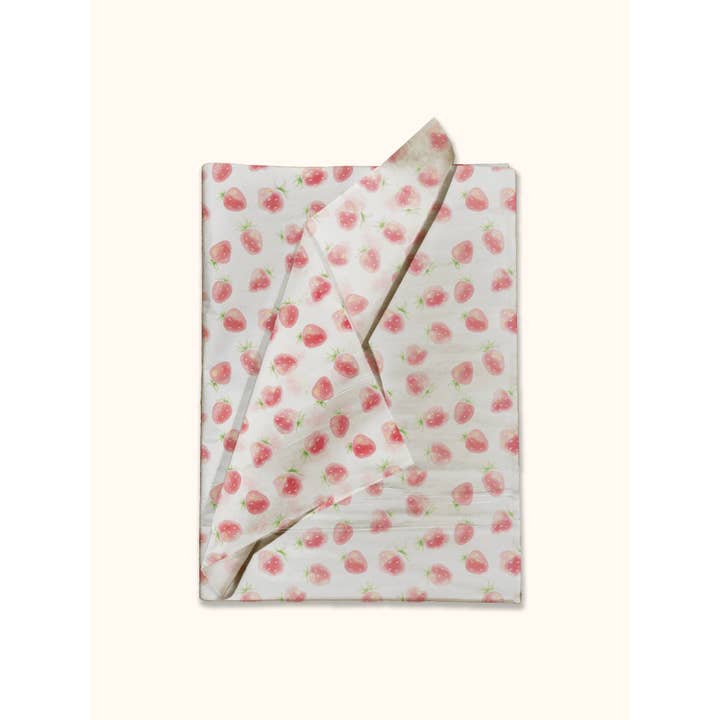 Strawberries Designer Printed Tissue Paper for Gift Bags for wholesale by Eleven Fashion