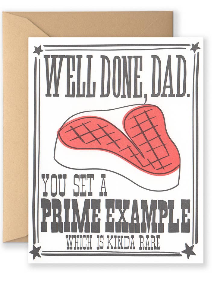 Well Done Dad Greeting Card for wholesale by Lionheart Prints