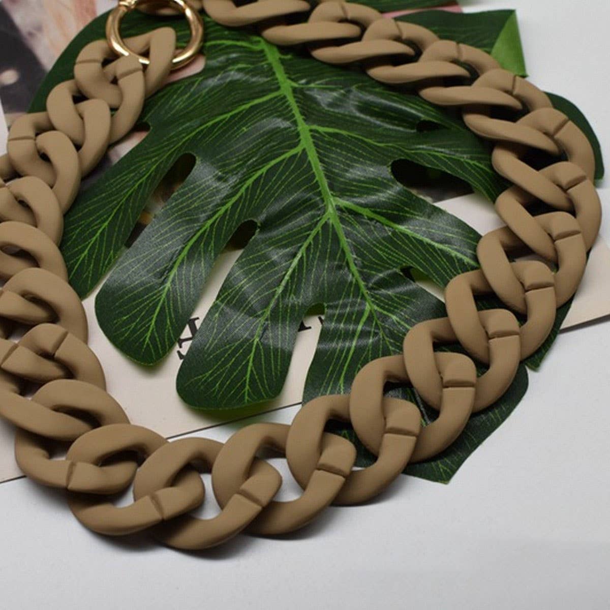 ACCITY - Wholesale Bag Strap - Women's - Matte Acrylic Resin Bag Chain -Textured Strap_CWMM505910