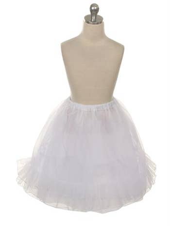 Tredobbelt underkjole til kjoler i te-længde for engroshandel hos Kid's Dream