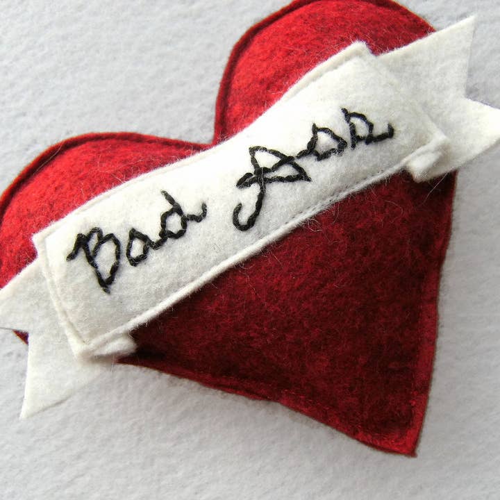 Miso Handmade - Wholesale Pet Toy - Cat - Bad Ass / Lil Fucker Catnip Heart Toy