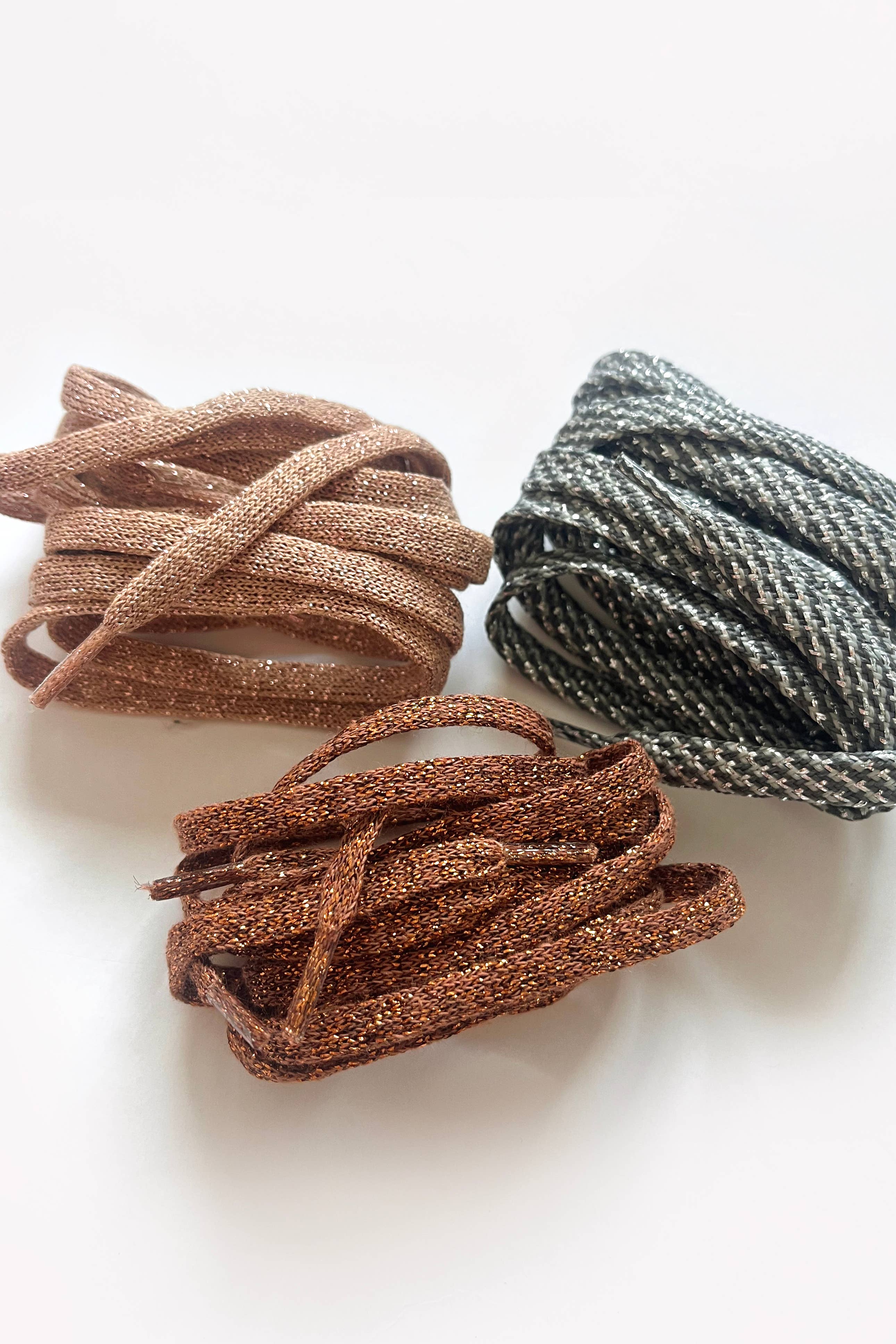 BARNABÉ AIME LE CAFÉ - Wholesale Shoelaces - Women's - Lurex tennis shoe laces11