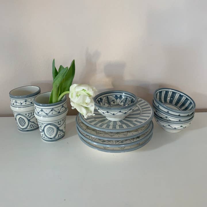 atelierBOEMIA - Wholesale Decorative Plate/Dish/Bowl - Safi Ceramic Tapas Bowls - Set of 4 Patterns18