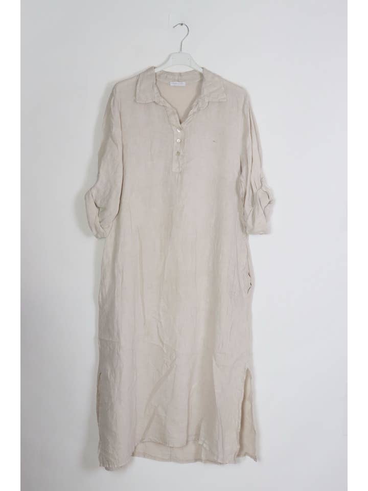 LÉA & LUC - Wholesale Dress - Women's - Long dress in 100% linen REF.2090046