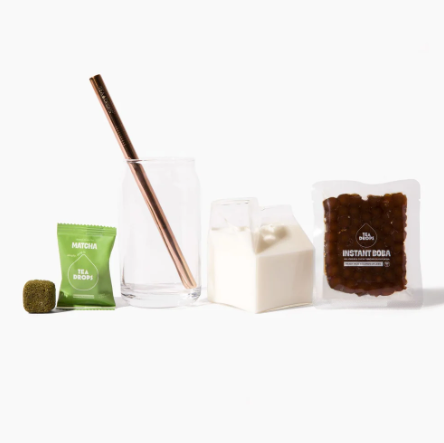 Tea Drops - Wholesale Drinking Glass/Cup - Milk Carton Shaped Glassware2