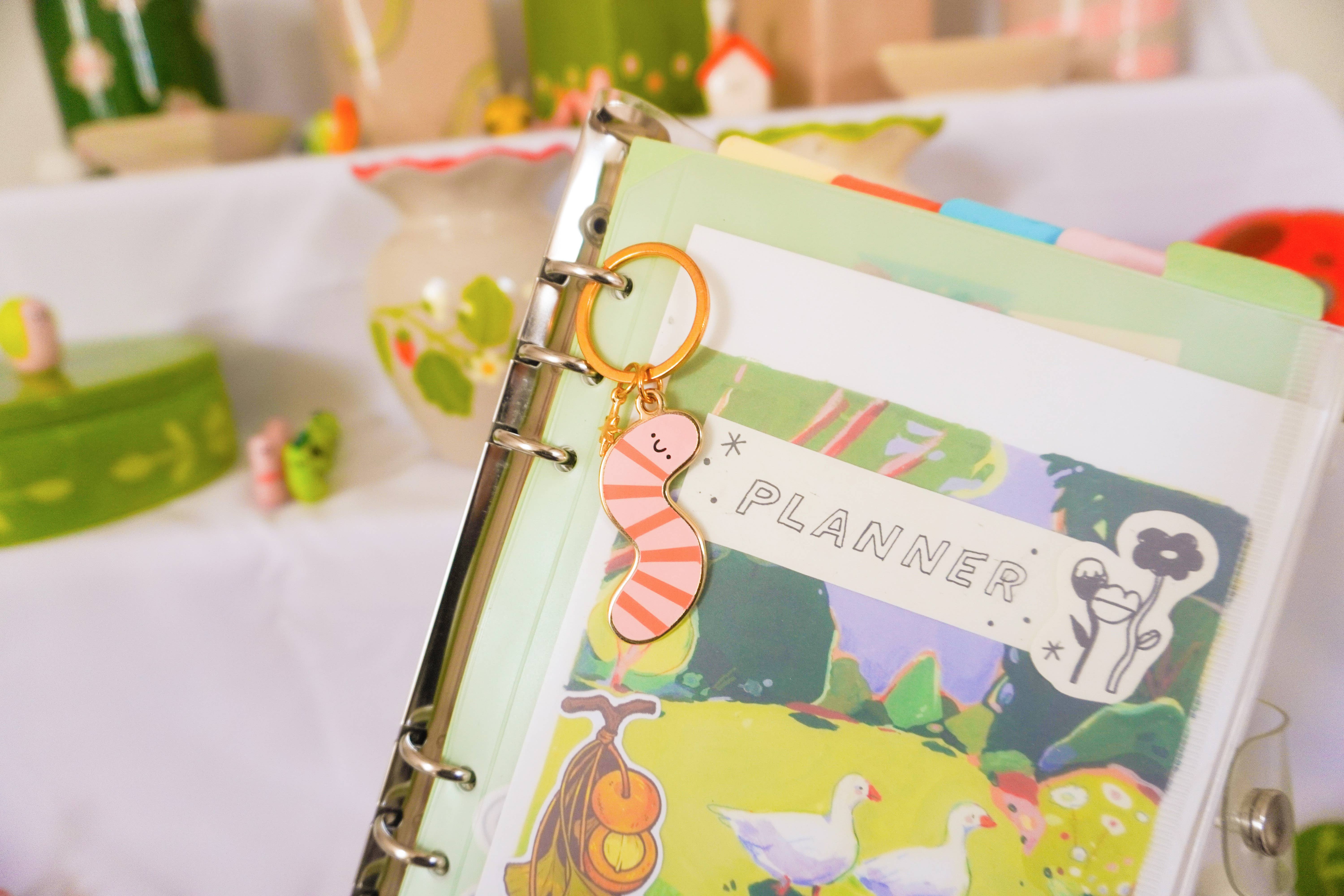 Ocean Hughes – wholesale Keychain – Women's – Worm Enamel Keychain1