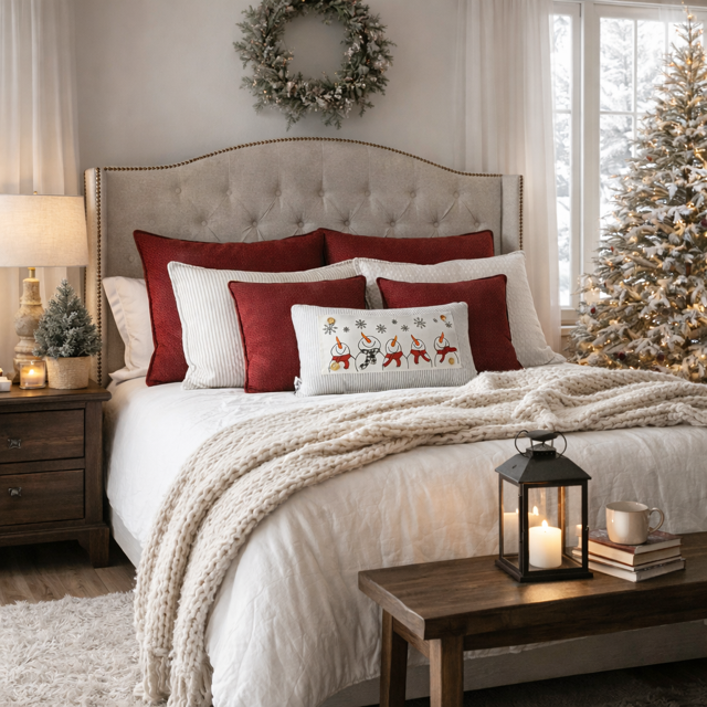 PillowPanels - Wholesale Lumbar Pillow - PILLOW ONLY (with insert) Gray/White Stripes TICKING PILLOW12