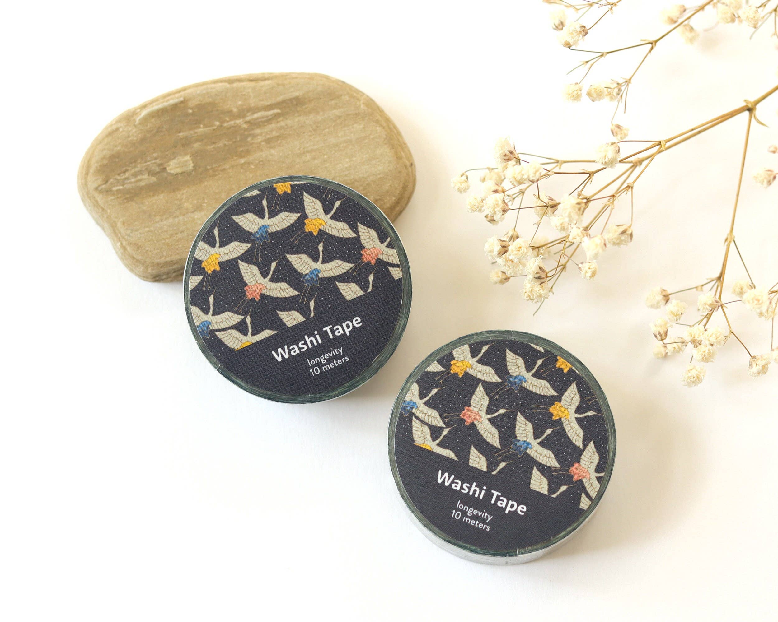 RippleSplash Studio - Wholesale Washi Tape - Elegant Crane Washi Tape - 15mm x 10m7