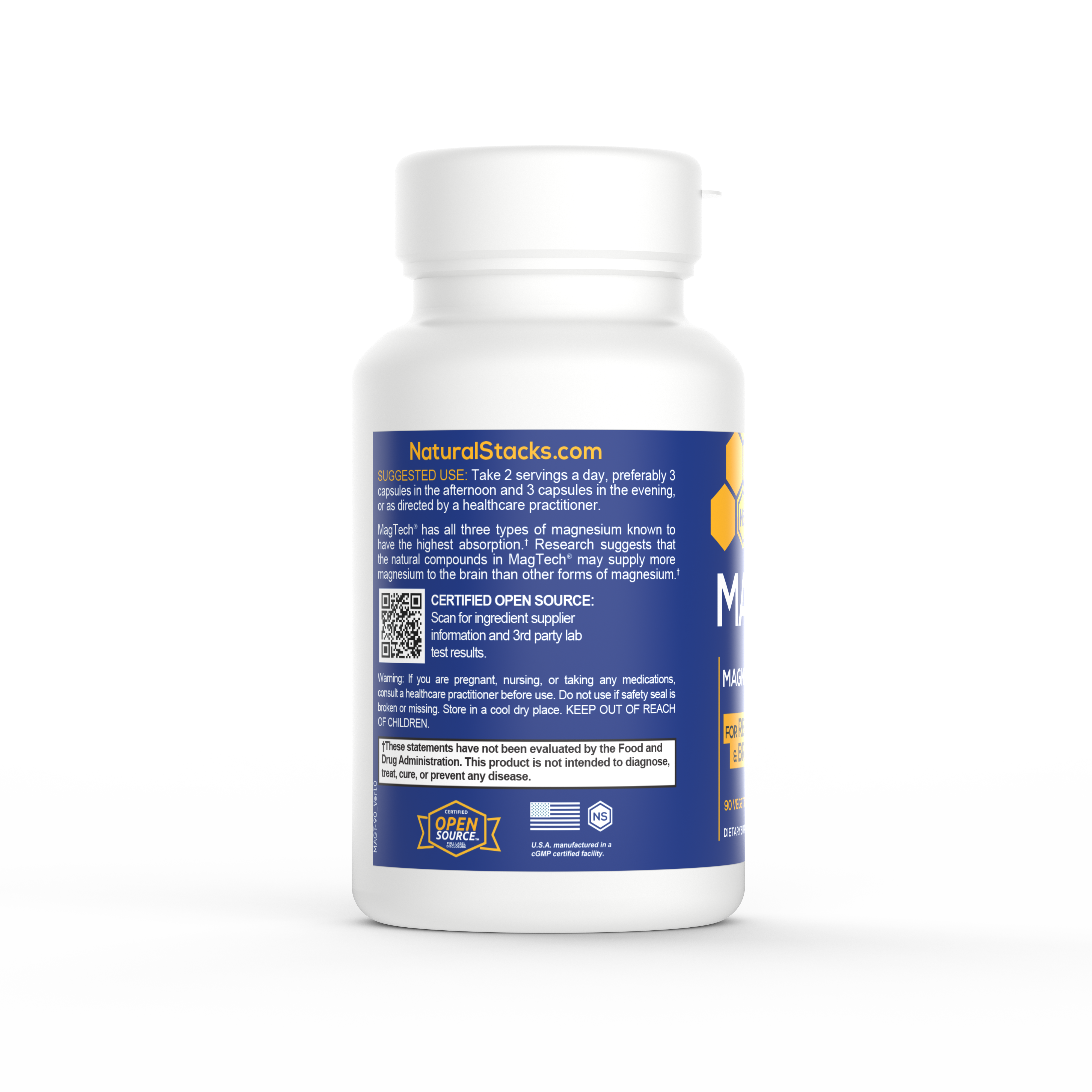 Natural Stacks - Wholesale Oral Supplement/Vitamin - MagTech® Magnesium3
