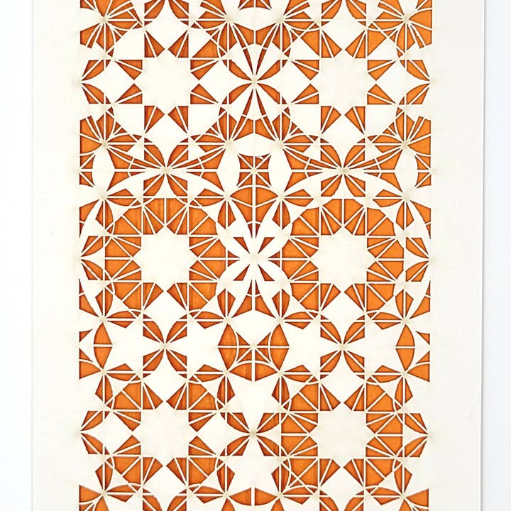 two hermanas - Wholesale Gewone wenskaart - 8-voudige Rozet - traditioneel geometrisch ontwerp1