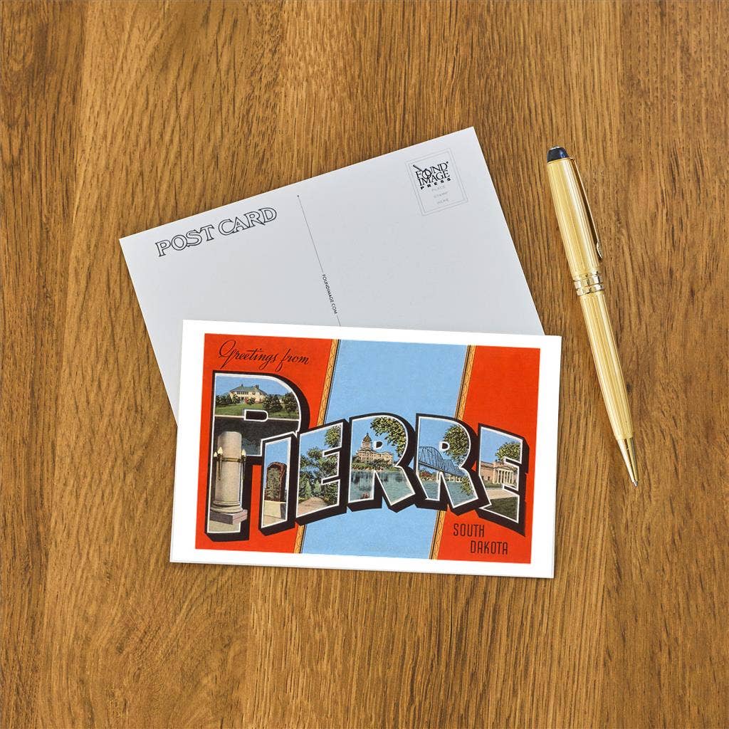 Found Image Press - Wholesale Postcard - Postcard DS-38 Greetings from Pierre1